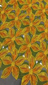 5 Yards Cotton Embroidered African Guipure Cord Lace Traditional inspired Garment Women Water Soluble Fabric Occasional Wear
