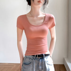 V.C.I | Round Neck Pure Color Slim Fit T-Shirt