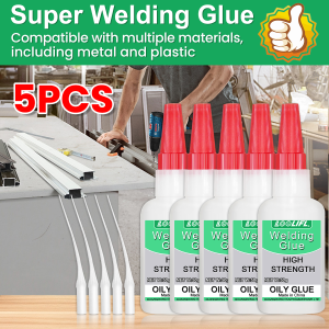 LOOLIFL 50g Welding High Strength Oily Glue - Universal Superglue Mighty Instant Glue for Resin Ceramic Metal Glass