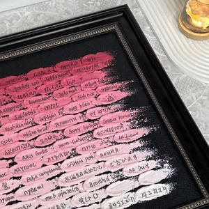 Handmade Birthday Greeting Texture Painting Quartz Sand Texture Modern Minimalist Style Home Decorations for Her Best Friend