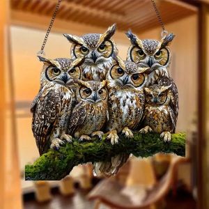 1PCS Colorful Owl Home Decoration Pendant Is The Perfect Gift For Animal Lovers Perfect For Living Room And Bedroom Decoration