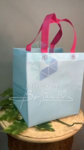 (12 PCS) TAS KAIN KOTAK 27X24X20 CM / GOODIE BAG ULANG TAHUN 27X24 CM TAS ULANG TAHUN / BIRTHDAY BAG / TAS SOUVENIR
