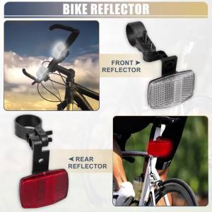 uxcell | UXCELL 2pcs 4pcs Bicycle Reflector Kit Safety Warning Reflectors for Handlebar Seatpost MTB Night Cycling Red White