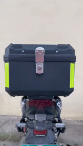 Motor Top Box Motorcycle Box 45L Motorcycle Tail Box Large-capacity  With Base Plate Universal Motorcycle trunk