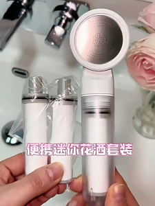 [✅SG Ready Stock] Portable Filter Shower Head 3 Modes High Pressure Water Saving Shower Cartridges Travel Shower Head