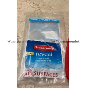 Rubbermaid Refill Bantalan Gosok Spons Pembersih Wastafel Dinding Kamar Mandi WMO AC2936