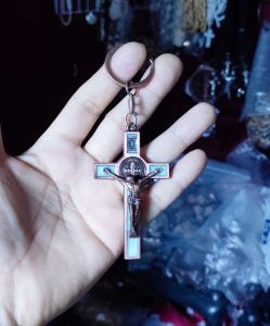 Exorcism Crucifix of St. Benedict 1.75X3ninch. Metal Cross Protection Against Bad Spirit.