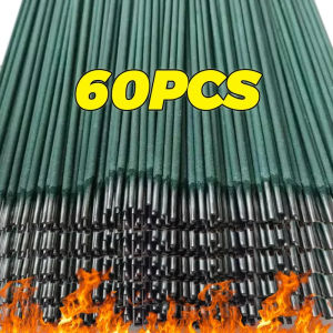 Dizoey 60PCS Universal Green Welding Rod Electric Welding Solder Wires Rod Easy Melt Carbon Steel Cored Wire Rod Iron Sheets Soldering Tools