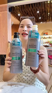 Cặp dầu gội xả Kerasys Scalp Balancing Hàn Quốc kiềm dầu ngăn ngừa gàu 600ml