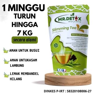 Mr.Detox Slimming Tea Teh Detoks Teh Pelangsing Penurun berat badan Ampuh Melangsingkan tubuh