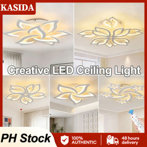 KASIDA LED ceiling light modern design Nordic Creative Personality 5 Heads Butterfly led ceiling lamp Trioclor dimming pendant light with remote ceiling light sala for Bedroom Living Room Chandelier Decorative Lighting