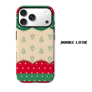 Christmas Tree Dots Phone Case for iPhone 18 17 16 15 14 13 12 11 Air Pro Max Plus Double-layer Cover