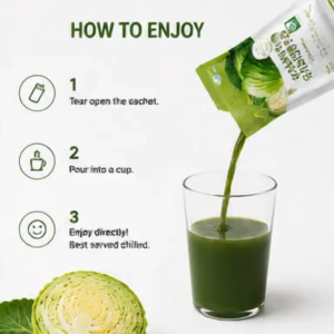 Organic Cabbage Juice 100 ml 8 cal. (per piece)