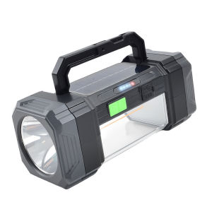 ESMARTER | High Beam Solar Flashlight Rechargeable Searchlight Practical Outdoor Torch Suitable for Camping Lighting Home Emergency