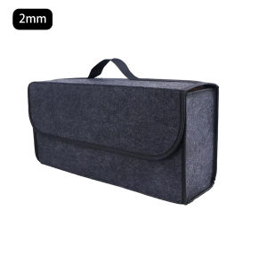 PINMOAP 1PC Foldable Car Felt Storage Bin Trunk Organizer Box Portable Cargo Basket For Suv Auto Tools Cleaning Supplies Storage