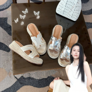 Thick Sole Sandals 5.5cm Wedge Beach Shoes