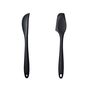 Multi-Purpose Silicone Cream Spatula and Butter Knife Set for Spreading Butter Cheese Peanut Butter Jam- Half Moon Shape Scraper
