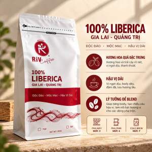 CÀ PHÊ MÍT CHERRY LIBERICA RIV COFFEE KHÔNG CHUA - NGỌT HẬU - 100G/500G