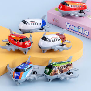 6/12/24 Pieces Childrens Pull Back Alloy Airplane Simulation Toy Passenger Plane Airplane Pitana Filling