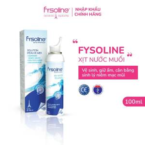 Chai Nước Muối Biển sâu Fysoline Pháp 100ml - Xịt Mũi Họng Vệ Sinh mũi cho Bé và Gia đình SHC