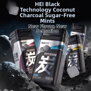 RULAIRUTIAN | Coconut Charcoal Xylitol Sugar-Free Mint Flavor Vitamin C Fresh Breath Candy