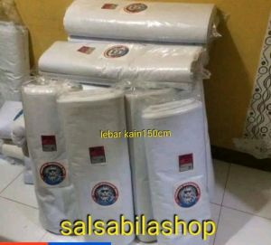 kain kafan jenazah 1rol kain mori kafan lebar 150cm panjang 50m untuk 6 jenazah kain mudah disobek putih