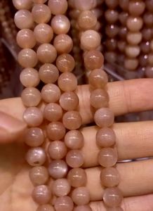 Natural Orange / Mixed Moonstone Bracelet 8mm