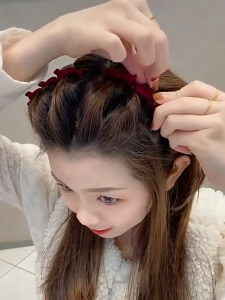 Satu Keluarga Jepitan Rambut Wanita Model Kepang C1383 Jepitan Rambut Fashion Lucu Aksesoris Rambut