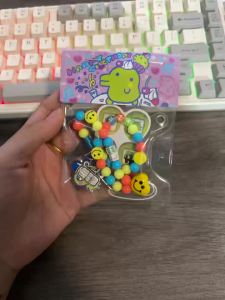 Bandai | Mặt Dây Chuyền Điện Thoại Di Động Hình Tamagotchi Hoạt Hình Dễ Thương Làm Từ Hạt Cườm Nhiều Màu Sắc Dây Trang Trí Nhỏ Xinh Cho Điện Thoại