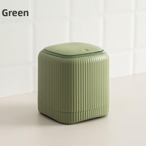 Aesthetic Desktop Trash Can With Lid