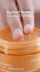 Wardah Vitamin C + Adenosine Radiant Charge Gel Moisturizer Brightening Revitalizing Facial Gel Cream Boost Skin Glow Improve Dullness Anti-Aging Daily Hydrating Moisturizer
