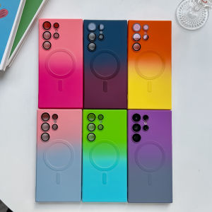 Zeallion Gradient Soft Silicone Wireless Charging Case for iPhone 14 13 12 11 Pro Max 14 15 Plus] Matte Shockproof Cover Shell