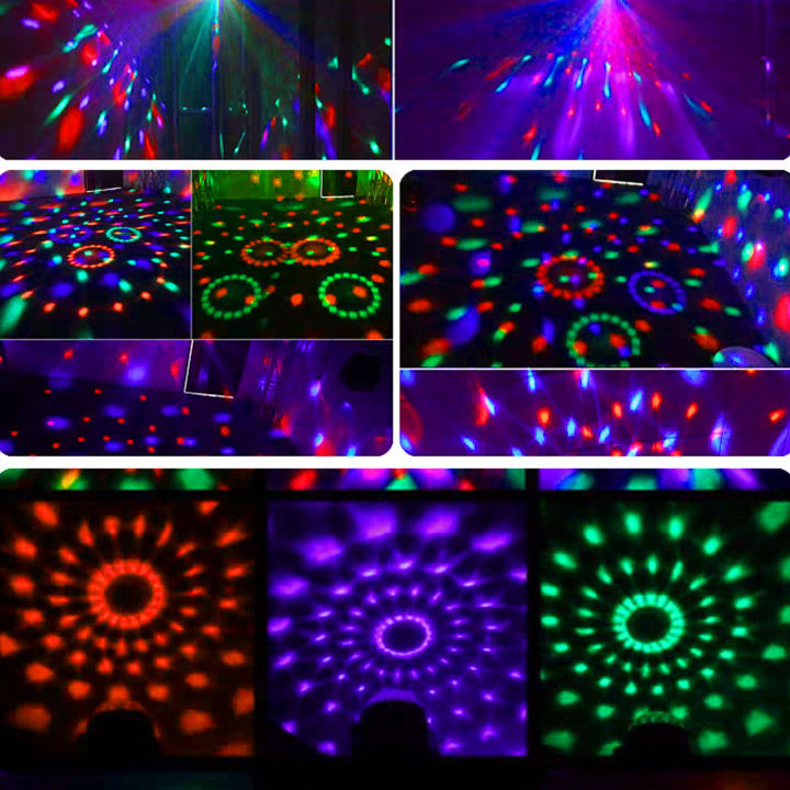 Usb Led Ball Multicolor Rotating LED Crystal Magic Ball Party Light USB | Lazada ...