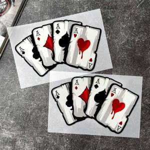 Joker Poker Reflective Stickers: Car & Motorbike Body Decoration, Scratches Masking, & Waterproof Decals