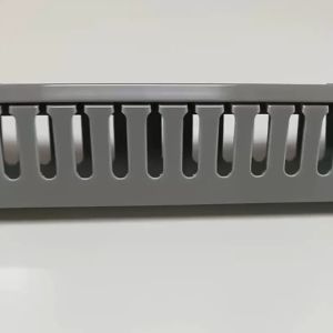 BuildCore Cable Raceway Server Rack Cable Management Under Desk Cord Organizer Electrical Safe PVC Cable Channel Open Slot Wire Raceway for Network/PC/TVs Wire Duct