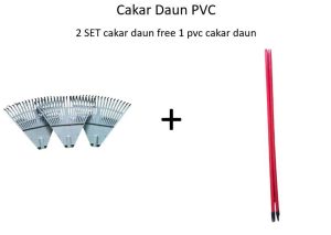 Cakar PVC cakar rumput Gardening Plastic Rake