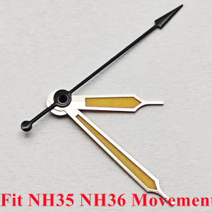 RICHUS Silver-Green Luminous Watch Hands for NH35 NH36 ETA2824 2836 Miyota8215 DG Movement Watch Replacement Parts Green Glow