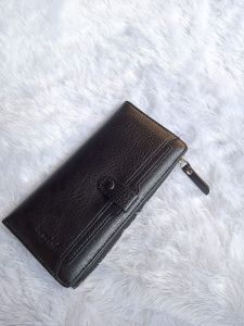 dompet panjang lipat kulit polos