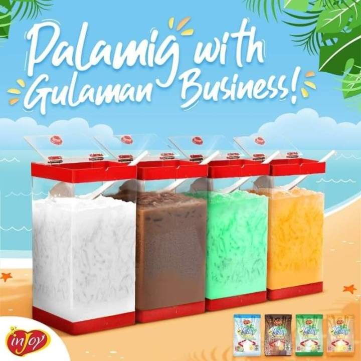 Injoy Palamig Juice Powder Buko Pandan Buco Choco Malt Chocolate Melon Pineapple