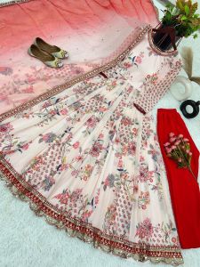 (PRE-ORDER) NEW ARRIVALS EMBROIDERY SEQUENCE WORK PARTY WEAR GOWN