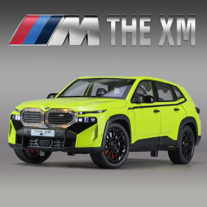 【RUM】1:24 Scale BMW XM Alloy Car Model Light & Sound Effect Diecast Car Toys for Boys Birthday Gift Kids Toys Car Collection