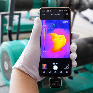 UNI-T Unitech DIY mobile phone module thermal imager hotel anti-peep monitoring detector / visual temperature inspection instrument UTi261M Android version / human body temperature measurement