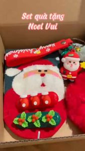 Set Quà Tặng Noel Vui LINDO Quà Tặng Giáng Sinh An Lành Ấm Áp Cài tóc Noel Kẹp Tóc Noel Kính Noel Cột Tóc Noel...