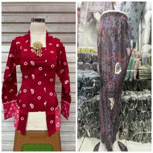 setelan kebaya Kutu Baru jumputan/kebaya wanita modern/kebaya acara formal