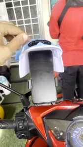 Motorcycle Phone Holder Stand Motorbike Sunscreen Phone Stand Bracket wtih Sunshade Umbrella Sunproof