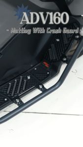 SharkPower ADV 160 Footboard Matting With Crash Guard MDL Bracket New Design 5MM CNC Aluminum Anti-Slip