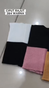 AliMaMa Medan - BANDANA RAJUT 4 WARNA - Ciput 4 in 1 - Inner Jilbab Empat Warna Anti Pusing GROSIR