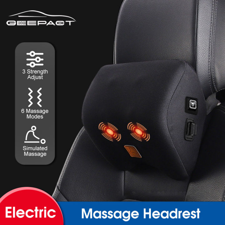 Geepact Car Massage Pillow Neck Pillow Waist Pillow Car Seat Pillow Memory Cotton Headrest 6