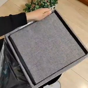 กล่องใส่ของ กล่องพับ 2in1 กล่องเก็บของอเนกประสงค์ เก้าอี้แบบกล่อง ขนาด 49*31*31/ 38*38*38cm