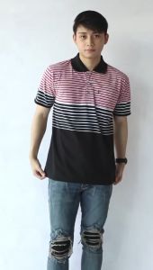 Kaos Keren Motif Stripe untuk Pria Dewasa